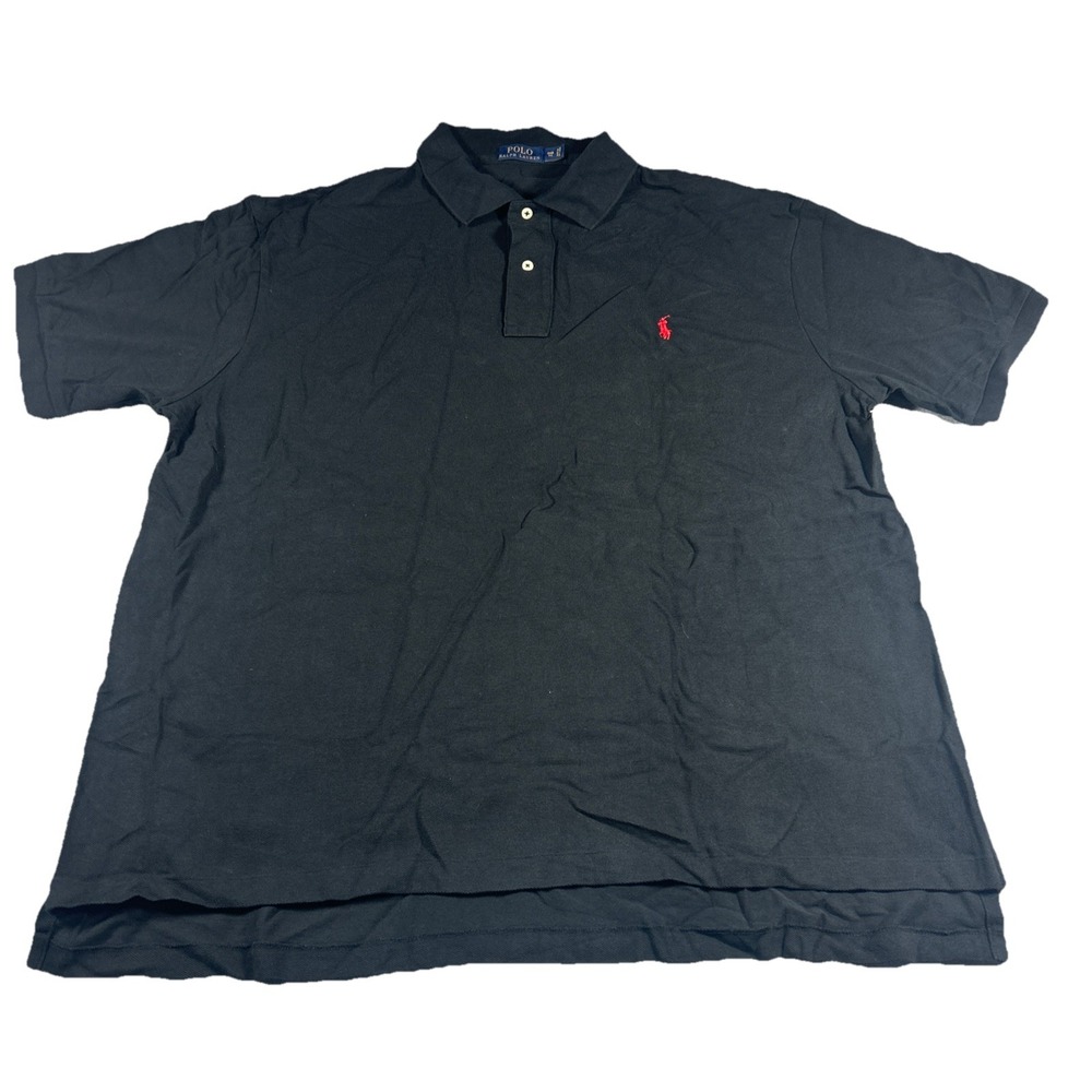 Polo Ralph Lauren Classic Fit Pony Logo Polo Shirt Mens 2XB Black